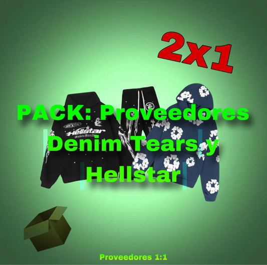 Paquete Proveedores DENIM TEARS y HELLSTAR